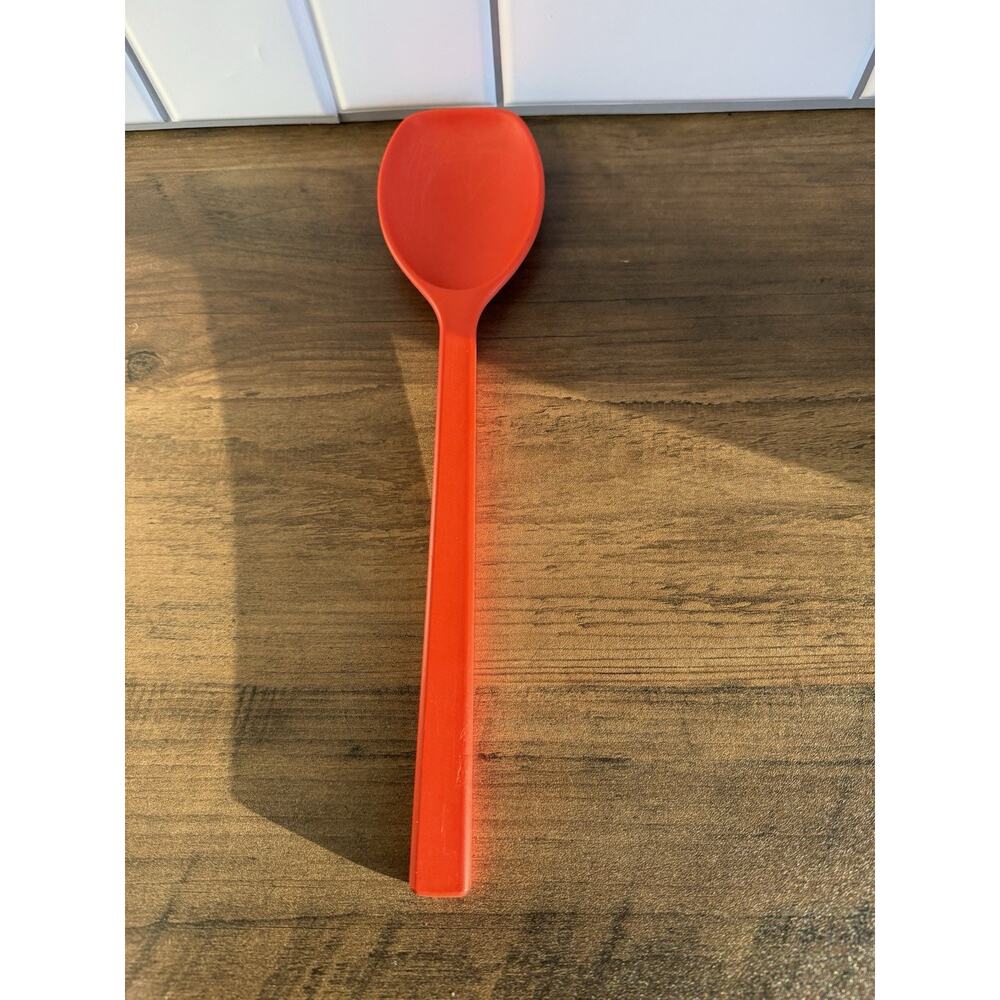 Vintage Rosti Mepal Orange Serving Spoon Melamine Made in Denmark